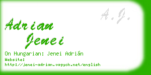 adrian jenei business card